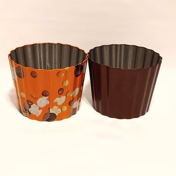 Reese's Pieces Buttercup Popcorn Bucket Cineplex Movie Buckets x2 PAIR - Picture 2 of 8